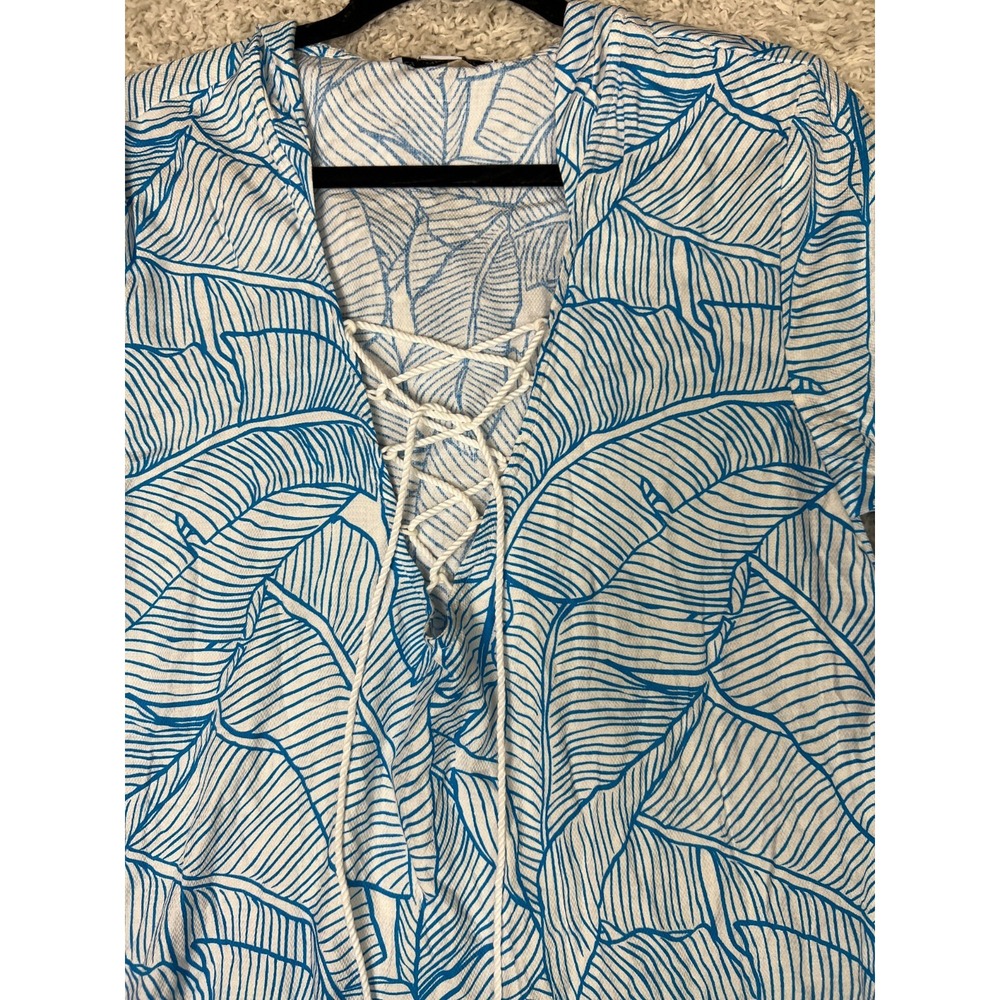 Charlie Holiday Swim Dress Cover Up Womens 6 Lace Up Beach Resortwear Vacation - Picture 3 of 9